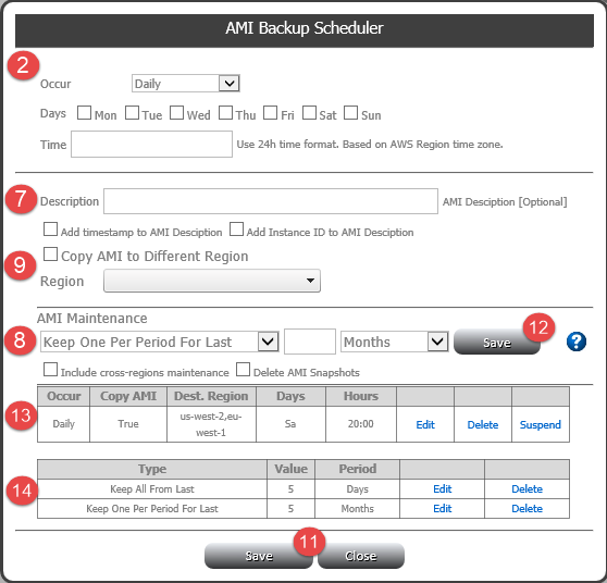 AMI Scheduler